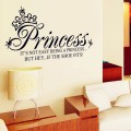 About Princess Shoe Art Quote Wall Sticker